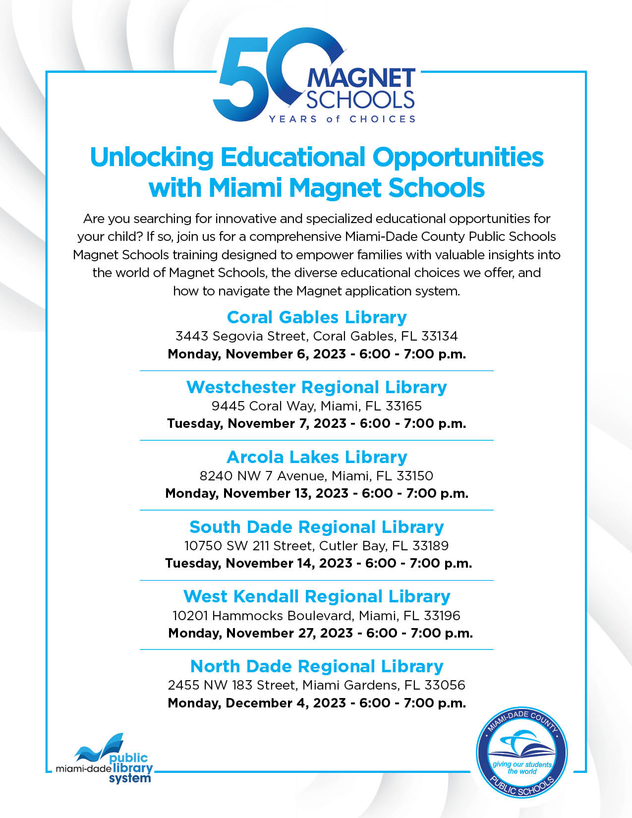 Magnet Application Nights for Families